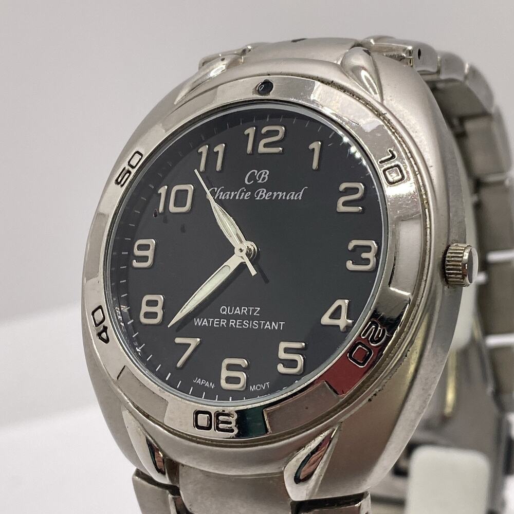 Charles Raymond Mens Silver Watch New Battery